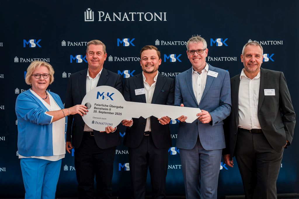 MSK Pharma Group, Panattoni, MSK Bensheim II, new warehouse construction, project development, warehouse, office, mezzanine area, pharmaceutical wholesale, inauguration ceremony